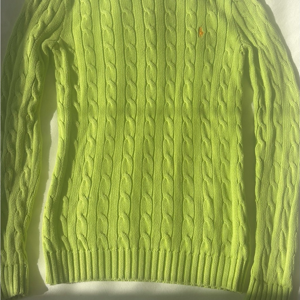 Ralph Lauren Vibrant Green Knit Sweater